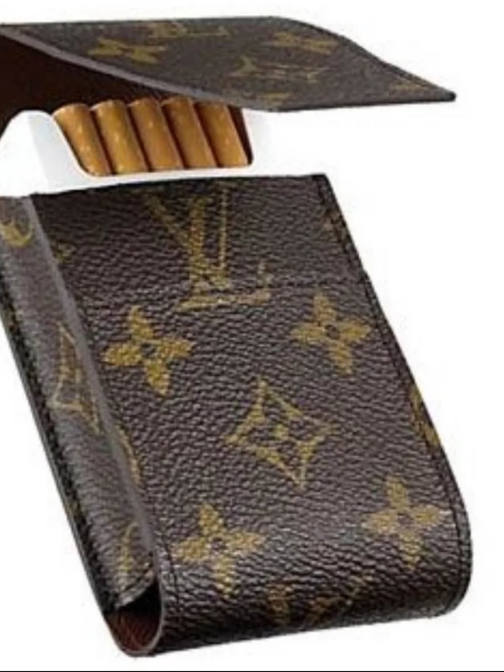 Louis Vuitton Damier Ebene cosmetic/cigarette box Case - Brown checkered design - Picture 10 of 10